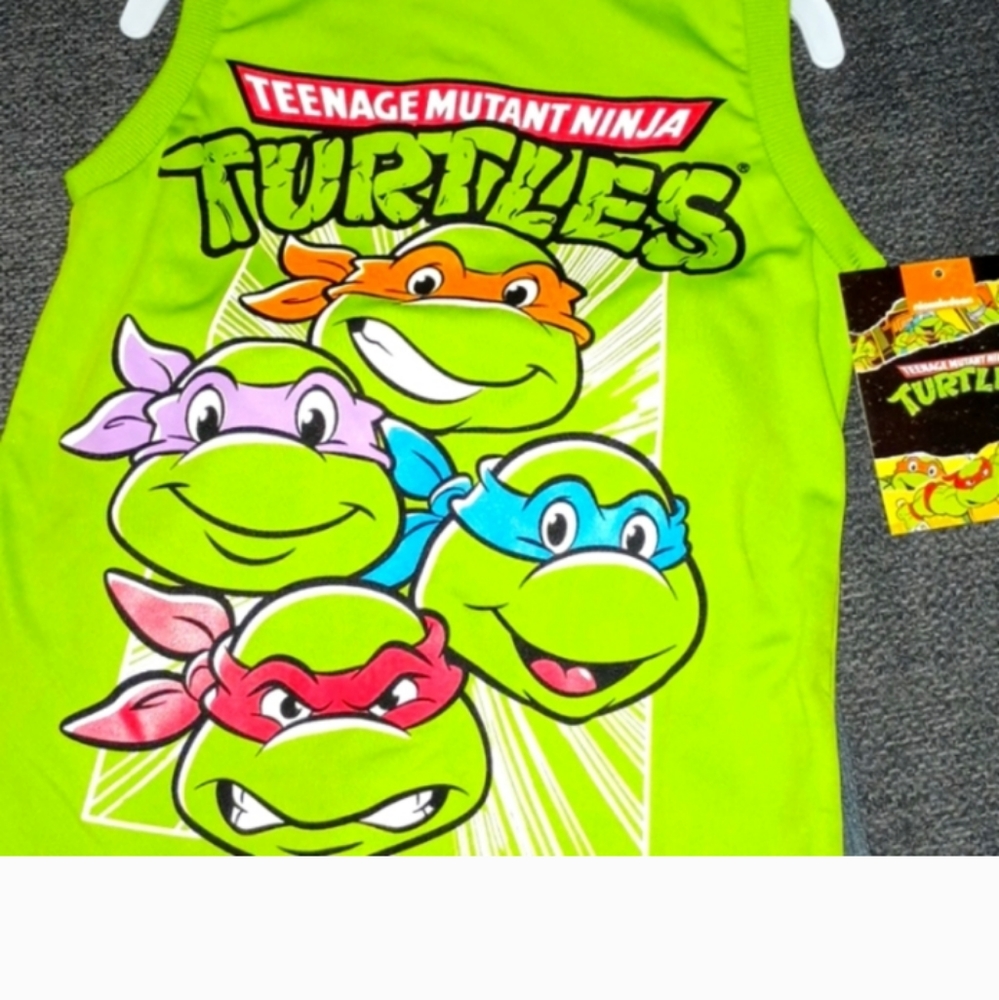 Teenage mutant ninja turtles short/tank set
